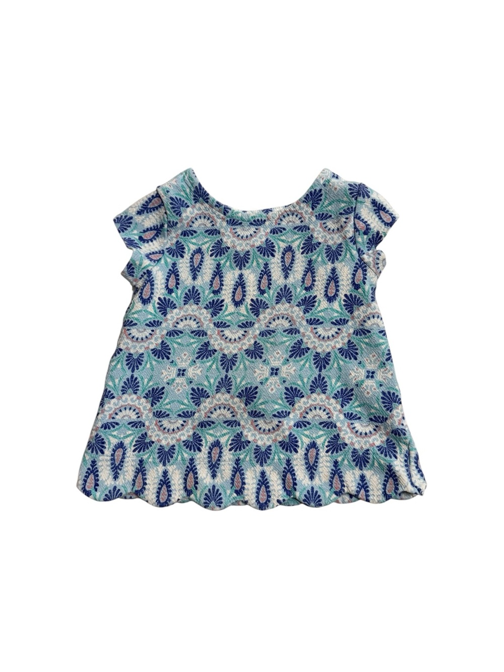 Genuine Kids OshKosh Blue White Top Girls Size 4T